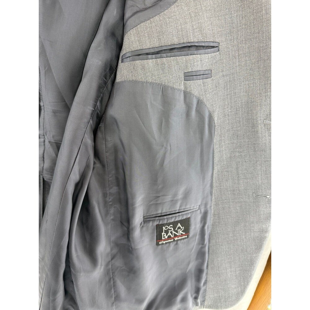 Jos. A. Bank Signature Collection Wool Blazer Grey 46R‎ - Picture 6 of 11